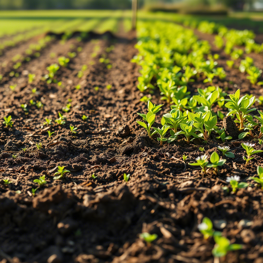 maraicher bio champs avant et apres