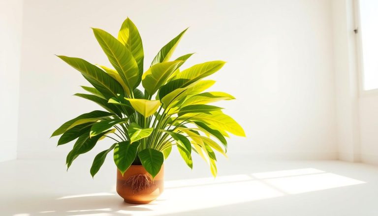 Aglaonema feuille jaune