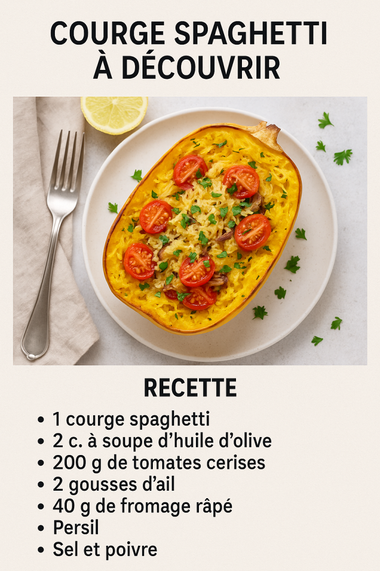 Recette de courge spaghetti