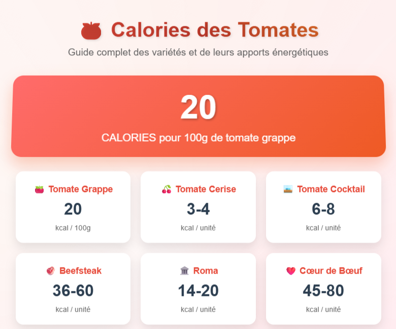 calorie d'une tomate
