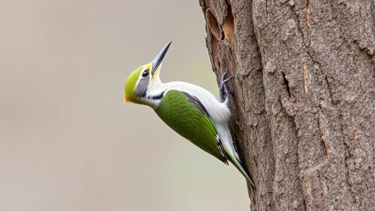 Pivert dans le jardin : signification du pic vert, bel oiseau des troncs