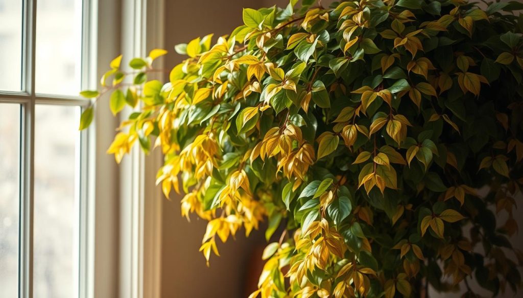 les feuilles de mon ficus jaunissent et tombent