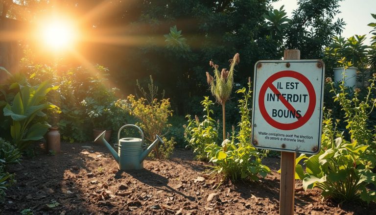 Canicule  interdit d’arroser son jardin