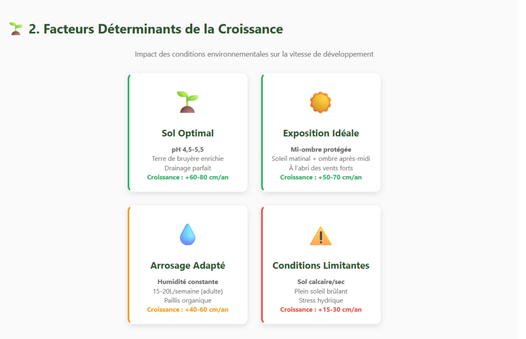 Dimensions et Taille Adulte du Rhododendron Ponticum