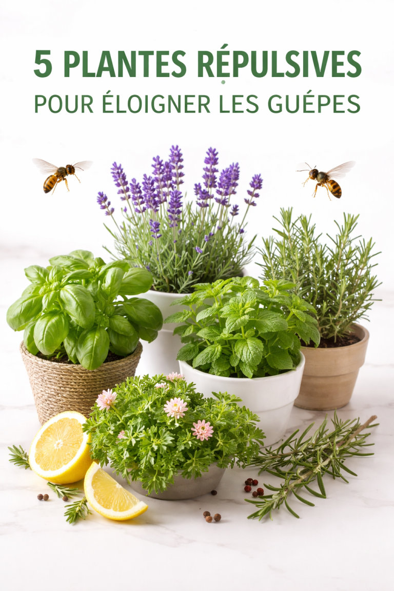 5 plantes répulsives pour éloigner les guêpes