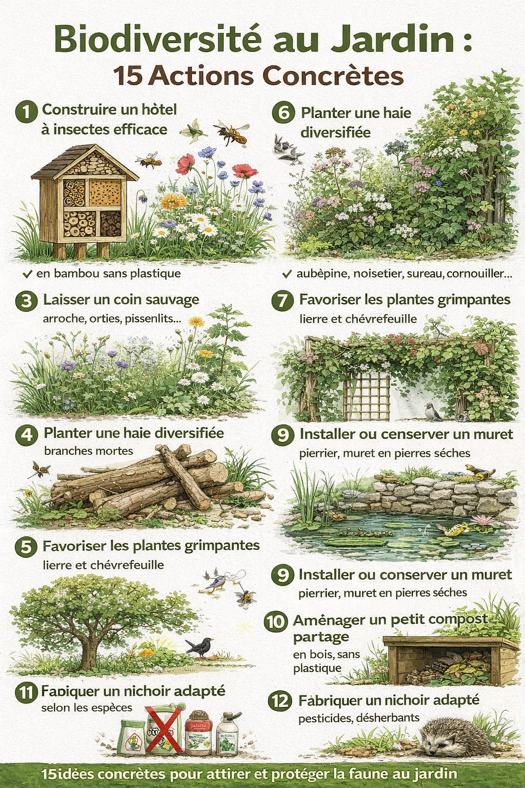 Biodiversidad en el jardín_ 15 acciones