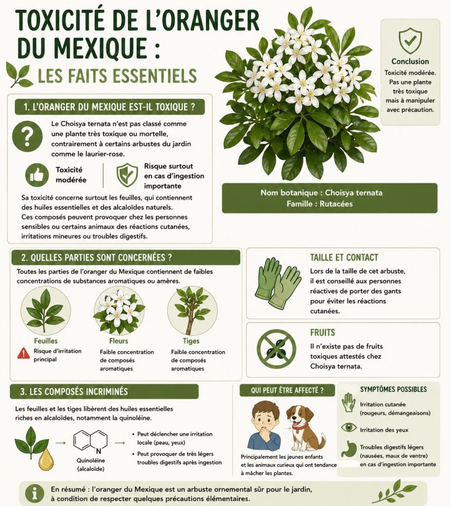 Toxicité de l’oranger du Mexique 