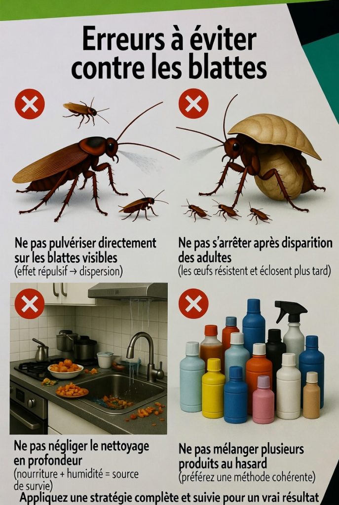 Quelles erreurs éviter lorsqu'on tente de s'en débarrasser