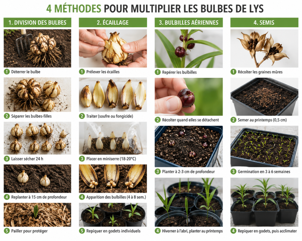 multiplier les bulbes de lys